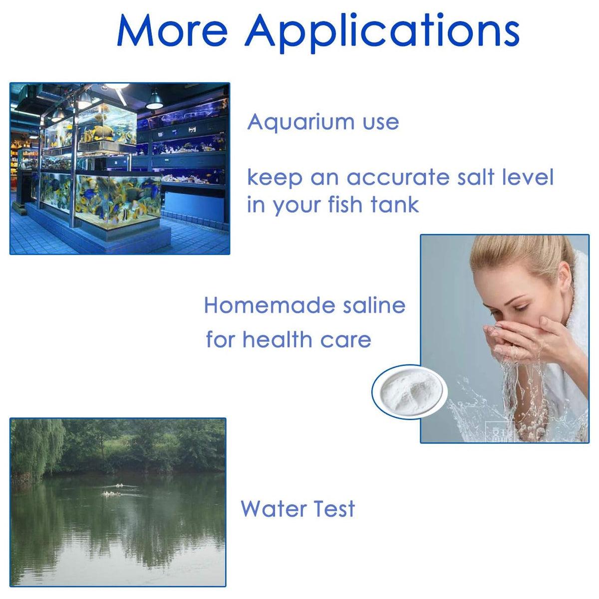 Seawater Salinity Hydrometer Accurate Aquarium Saltwater Tester