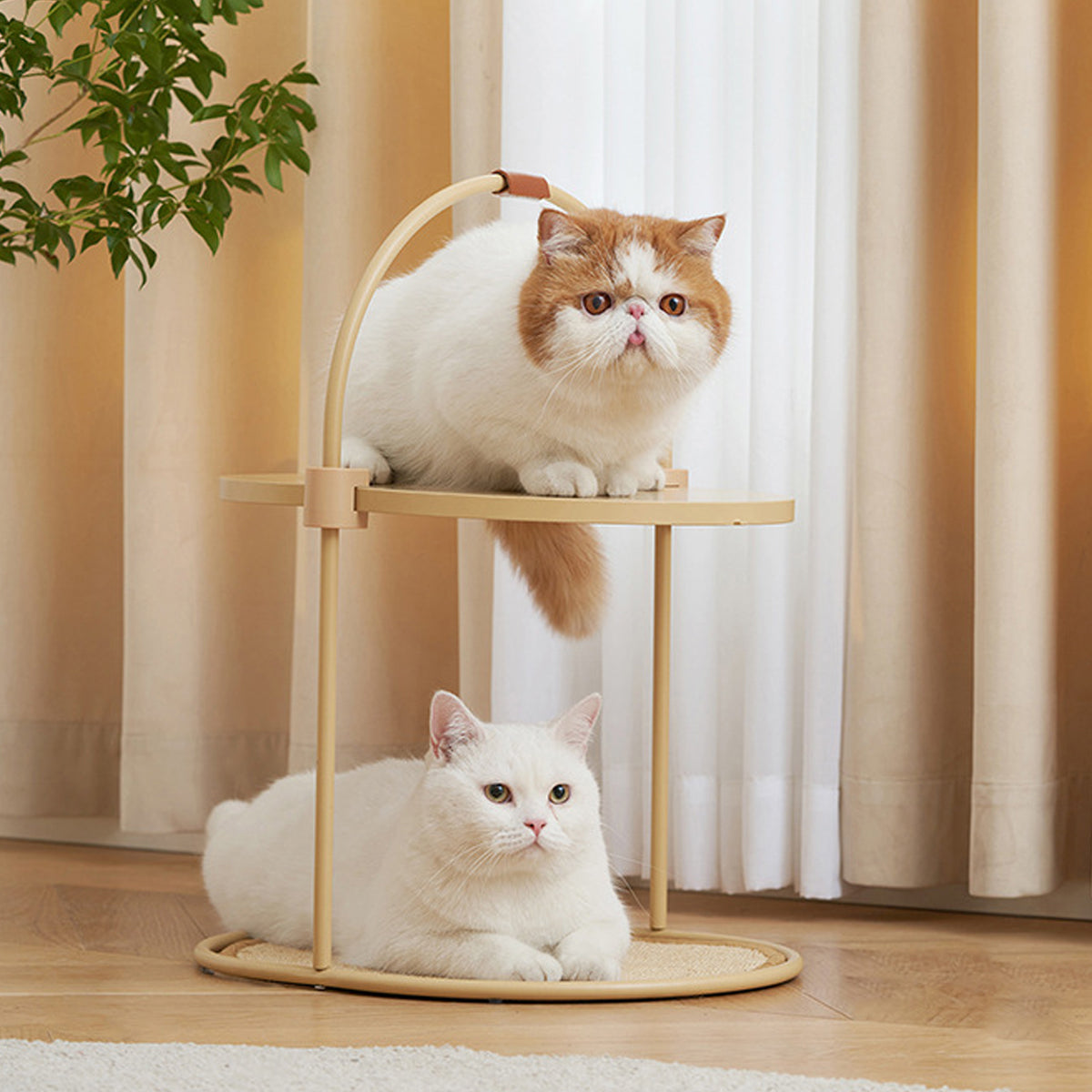 Multifunctional Cat Scratching Board with Replaceable Sisal Mat