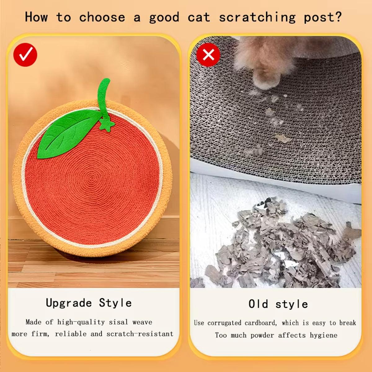Cartoon-Inspired Cat Bed with Sisal Surface Multi-Use Cat Scratching Board