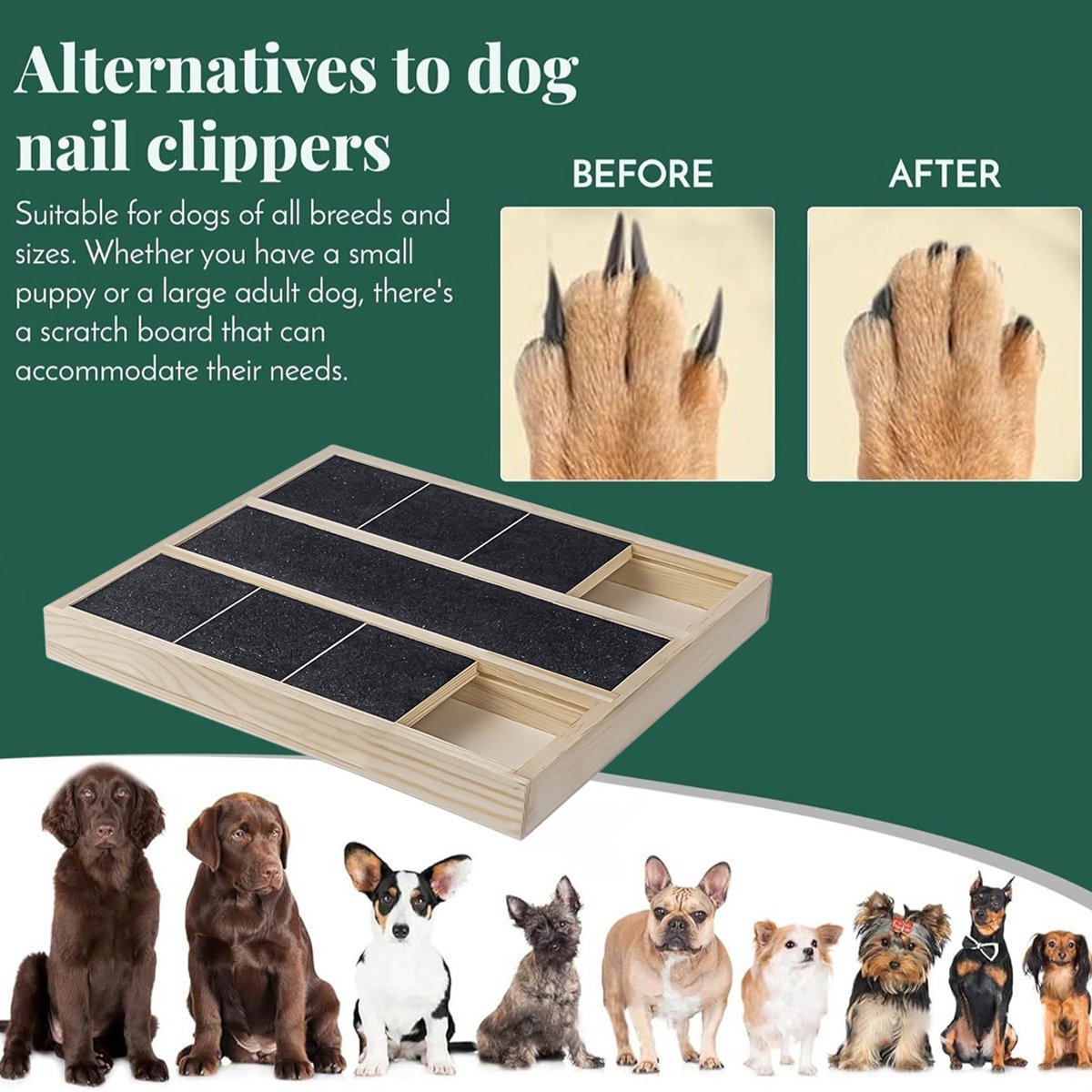 Dog Scratching Board - Pet Nail Filing Claw Grinder