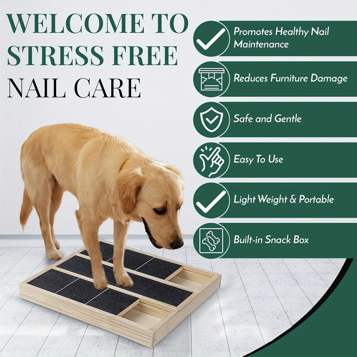 Dog Scratching Board - Pet Nail Filing Claw Grinder