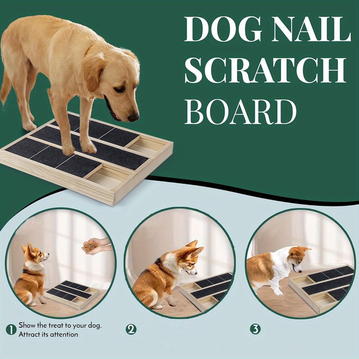 Dog Scratching Board - Pet Nail Filing Claw Grinder