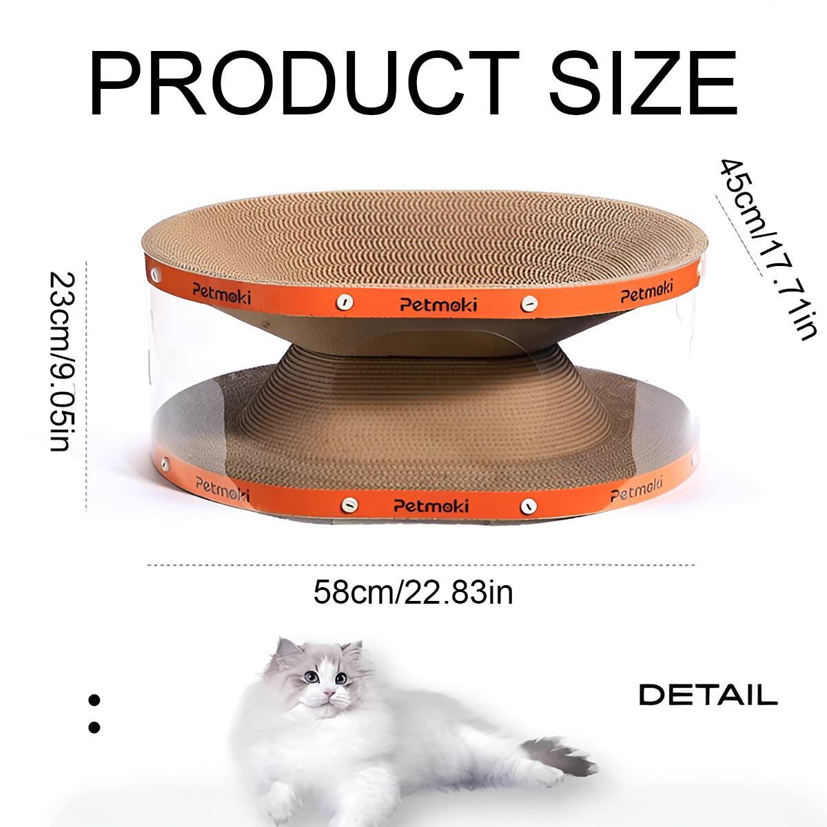 2-In-1 Cat Tunnel Bed With Scratcher Board