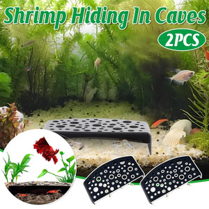 2PCS Shrimp Hiding Cave Shelters for Aquarium Breeding & Aquascaping