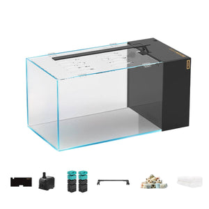 Side Filter Fish Tank - BESSN 50x30 New Generation Aquarium Set