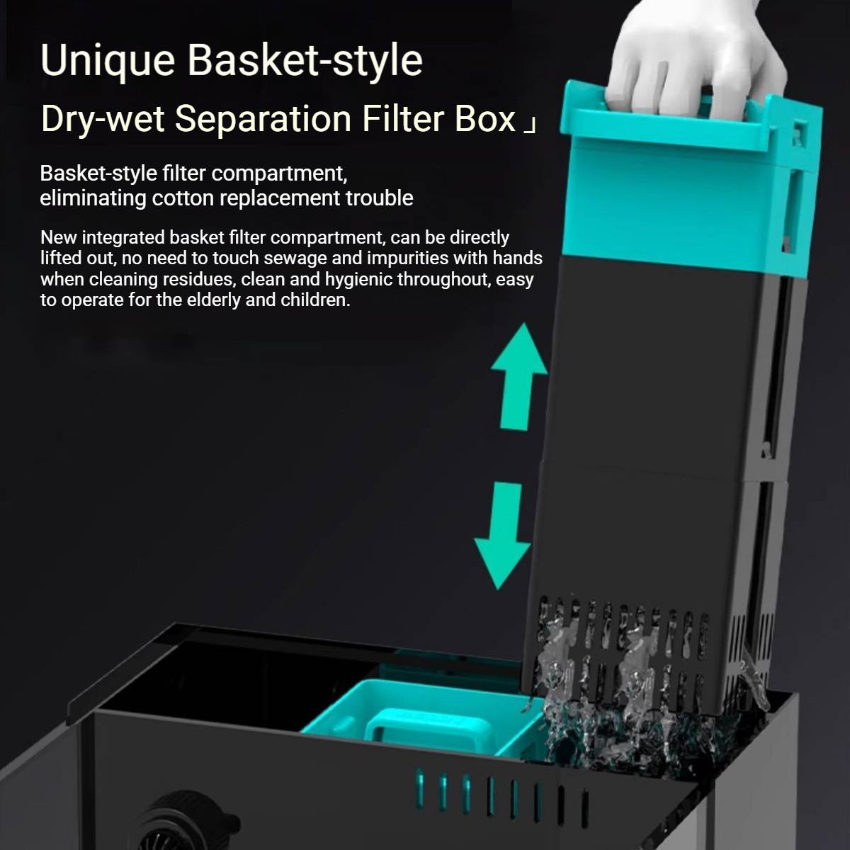 Side Filter Fish Tank - BESSN 50x30 New Generation Aquarium Set