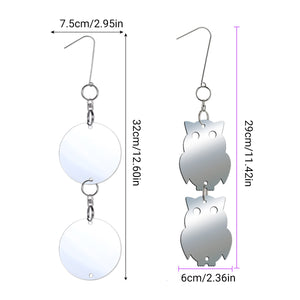 Reflective Bird Deterrent Discs Set Hanging Garden Protection