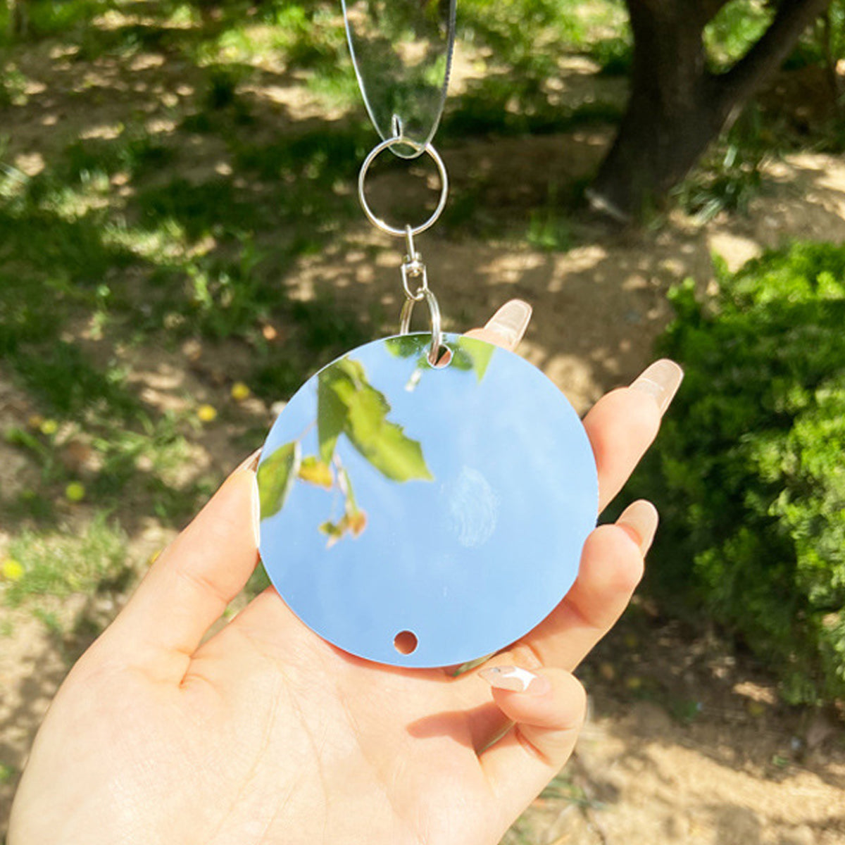Reflective Bird Deterrent Discs Set Hanging Garden Protection