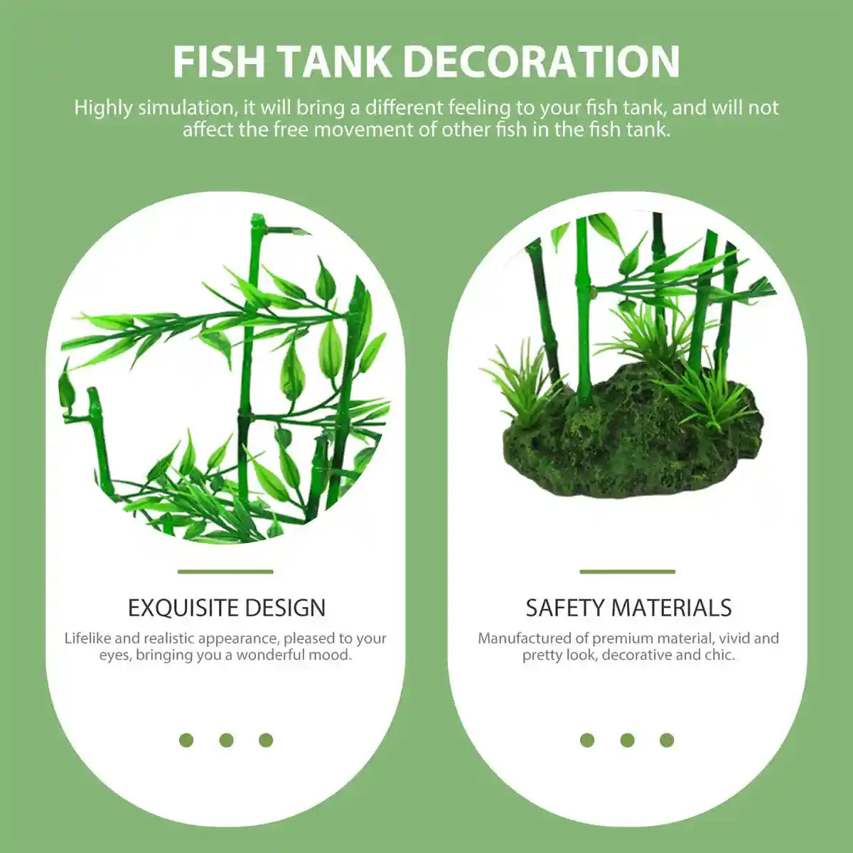 Simulation Aquarium Bamboo Plant Fake Aquarium Plant