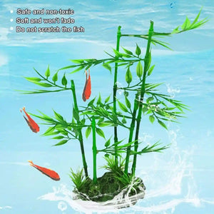 Simulation Aquarium Bamboo Plant Fake Aquarium Plant