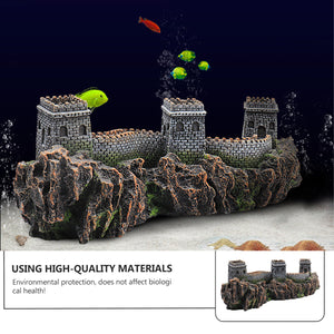 Great Wall Aquarium Ornament Resin Decoration