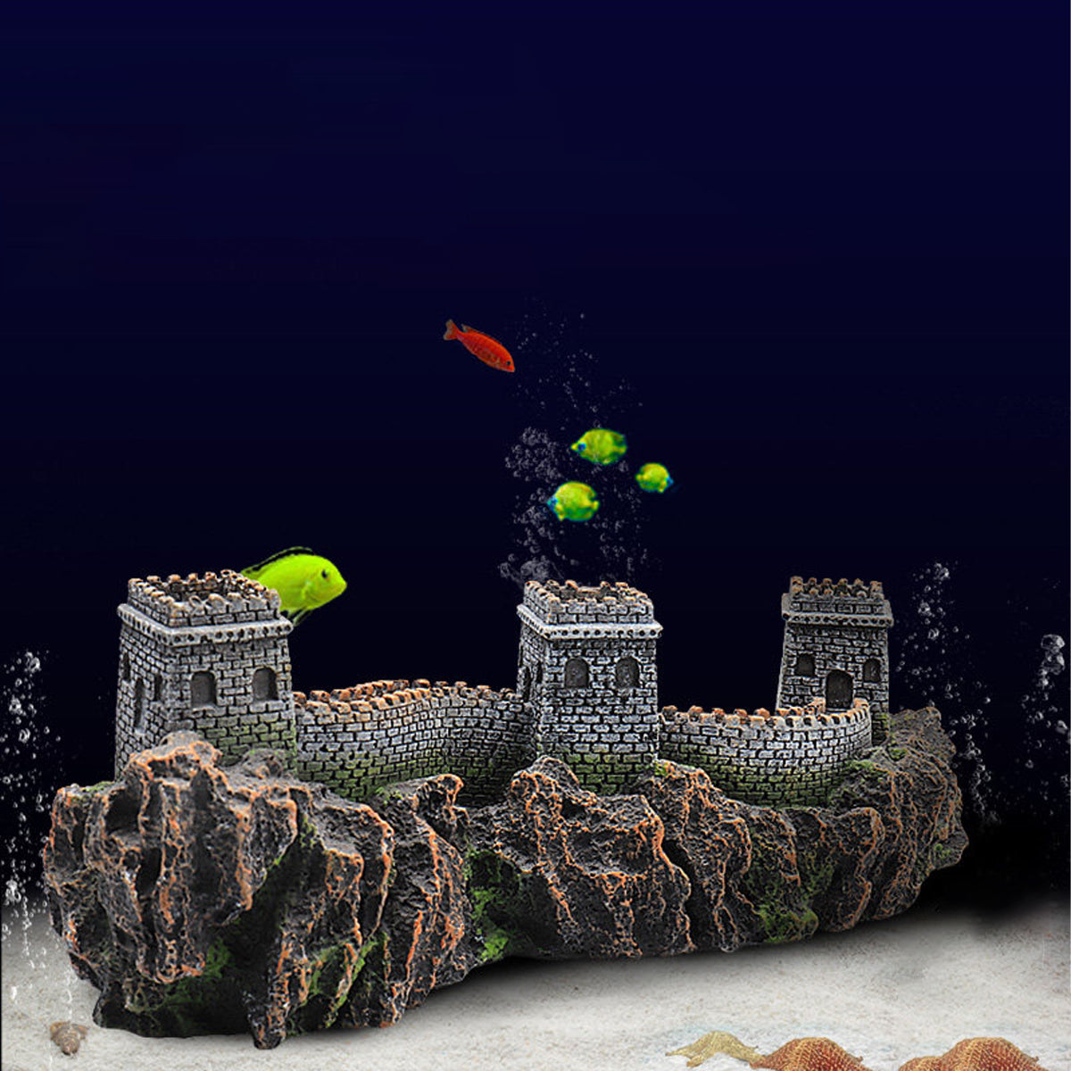 Great Wall Aquarium Ornament Resin Decoration
