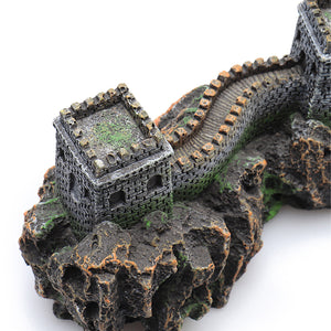 Great Wall Aquarium Ornament Resin Decoration