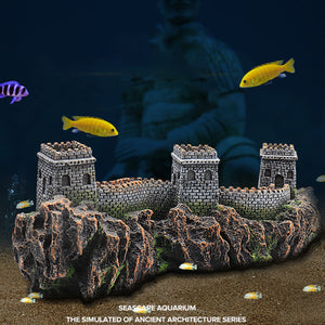 Great Wall Aquarium Ornament Resin Decoration