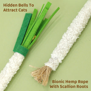 Simulation Shallot Cat Toy with Silvervine