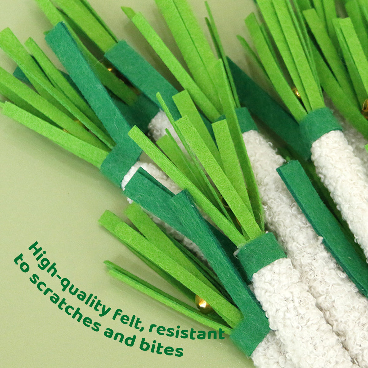 Simulation Shallot Cat Toy with Silvervine