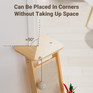 Vertical Play Tower with Sisal Cat Scratching Post and Toys