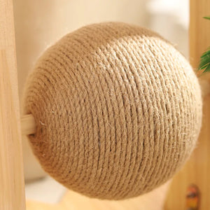 Vertical Play Tower with Sisal Cat Scratching Post and Toys