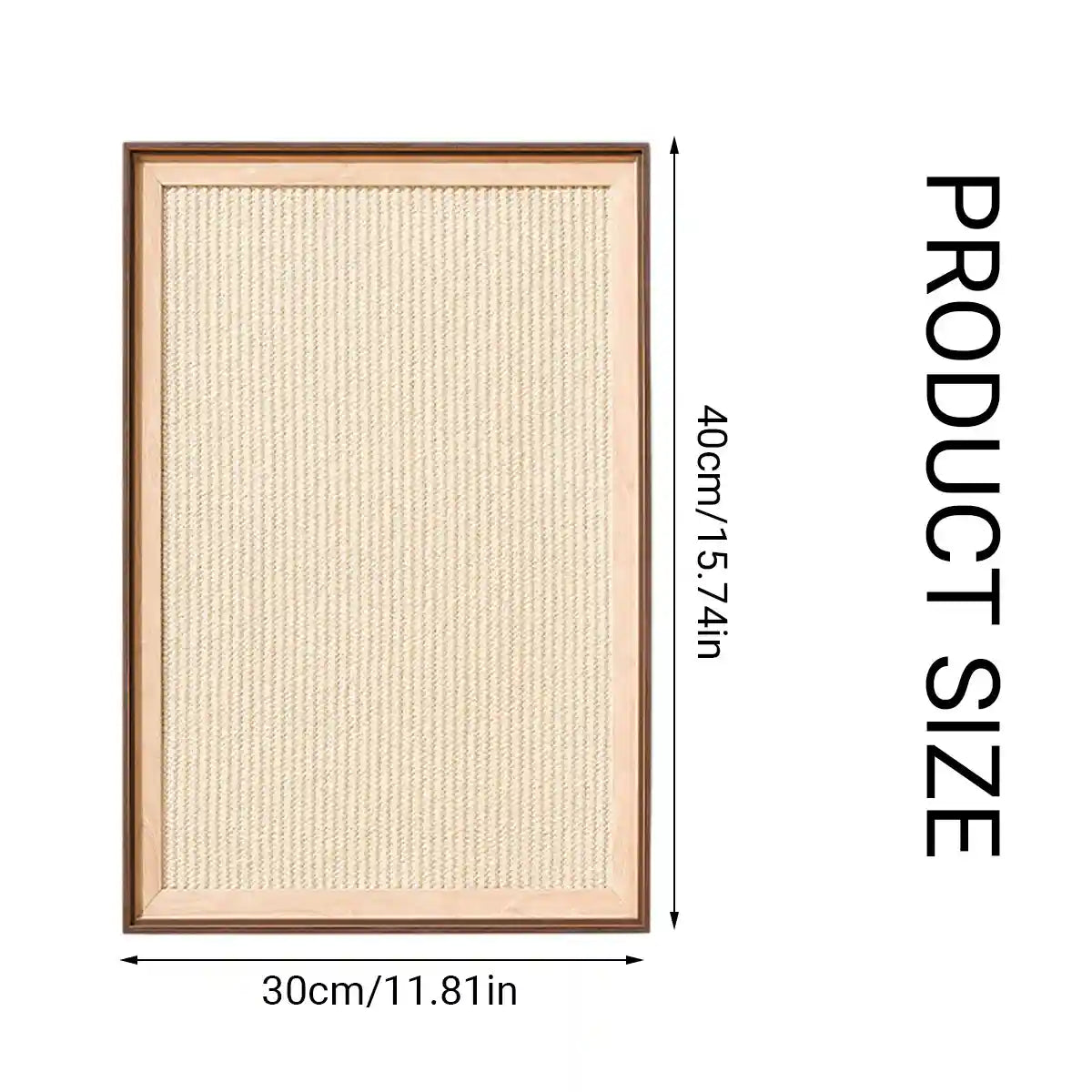 Wall Mounted Cat Scratching Board with Natural Sisal