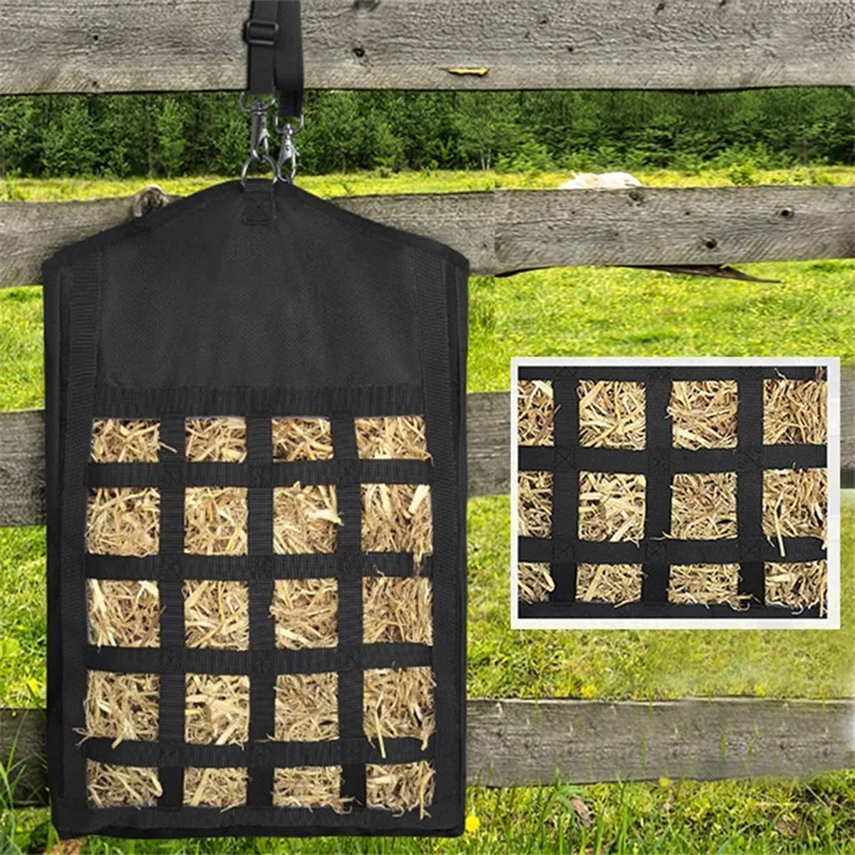 Horse Hay Bag - Heavy Duty Livestock Hay Storage Tote