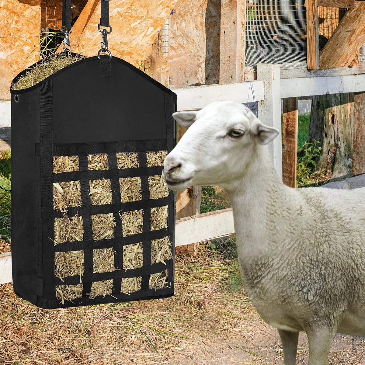 Horse Hay Bag - Heavy Duty Livestock Hay Storage Tote