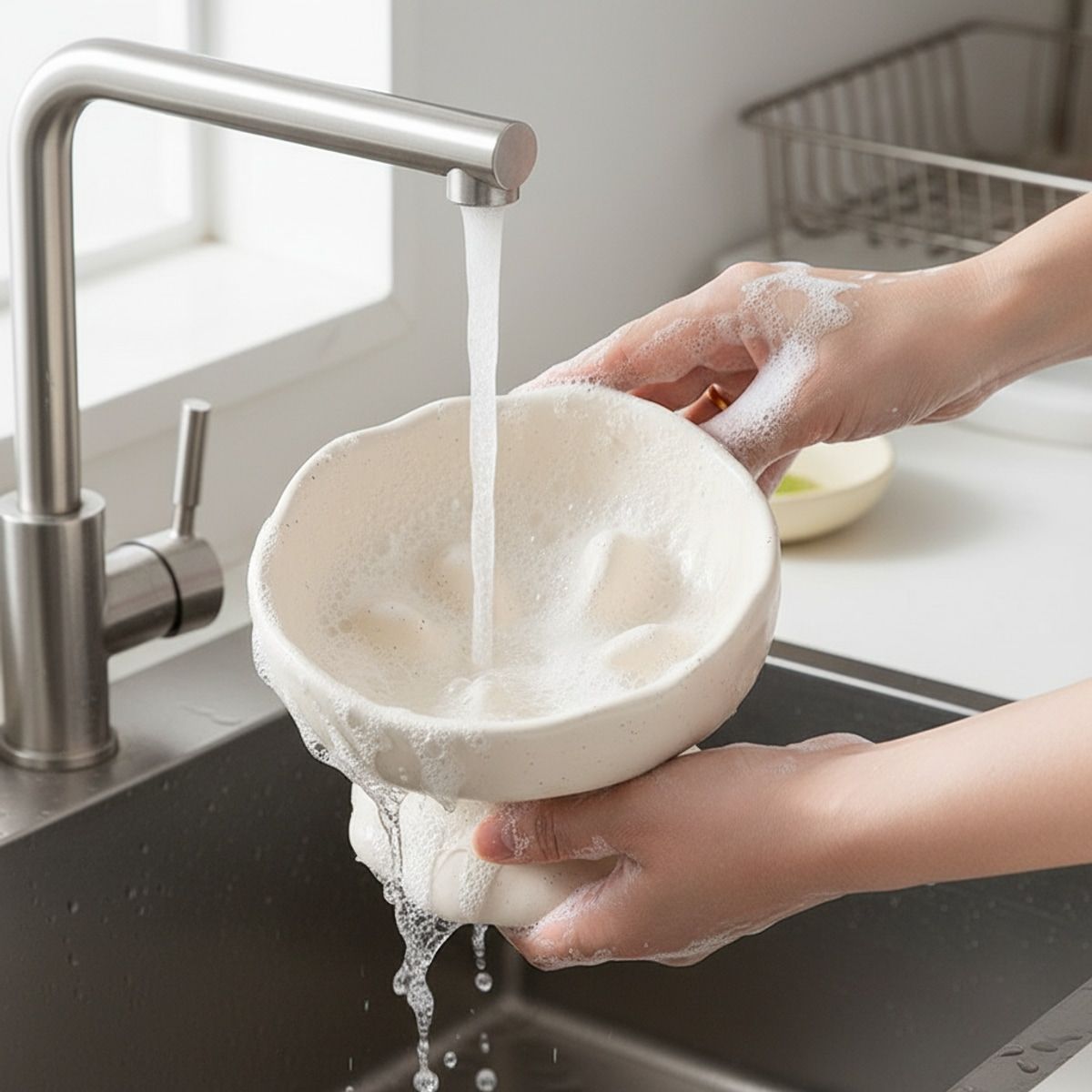 Ceramic Pedestal Slow Feeder Bowl for Pets
