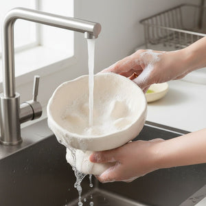 Ceramic Pedestal Slow Feeder Bowl for Pets