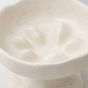 Ceramic Pedestal Slow Feeder Bowl for Pets