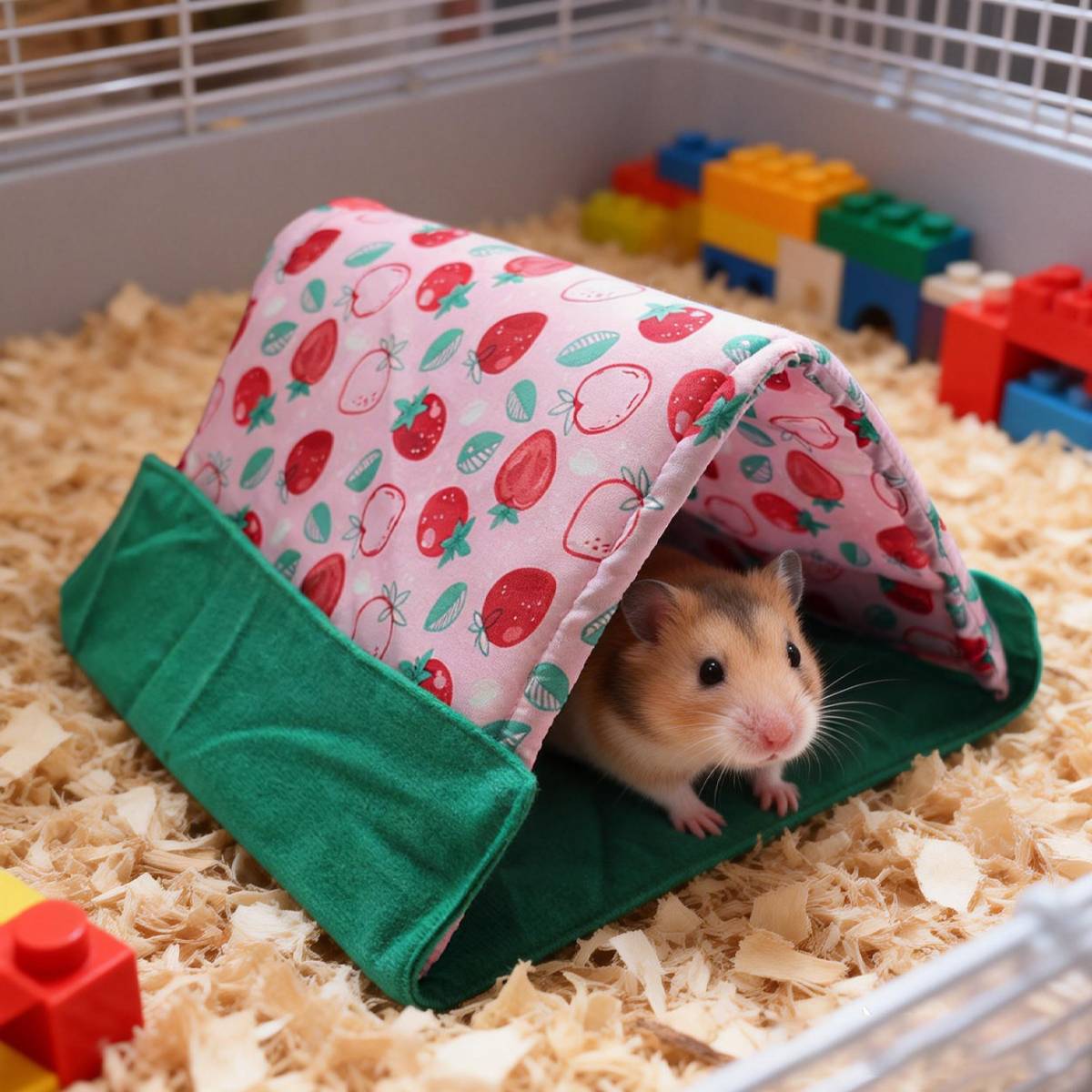 Small Animal Tent Hideout | Soft Cozy Pet Bed for Guinea Pigs & Hamsters