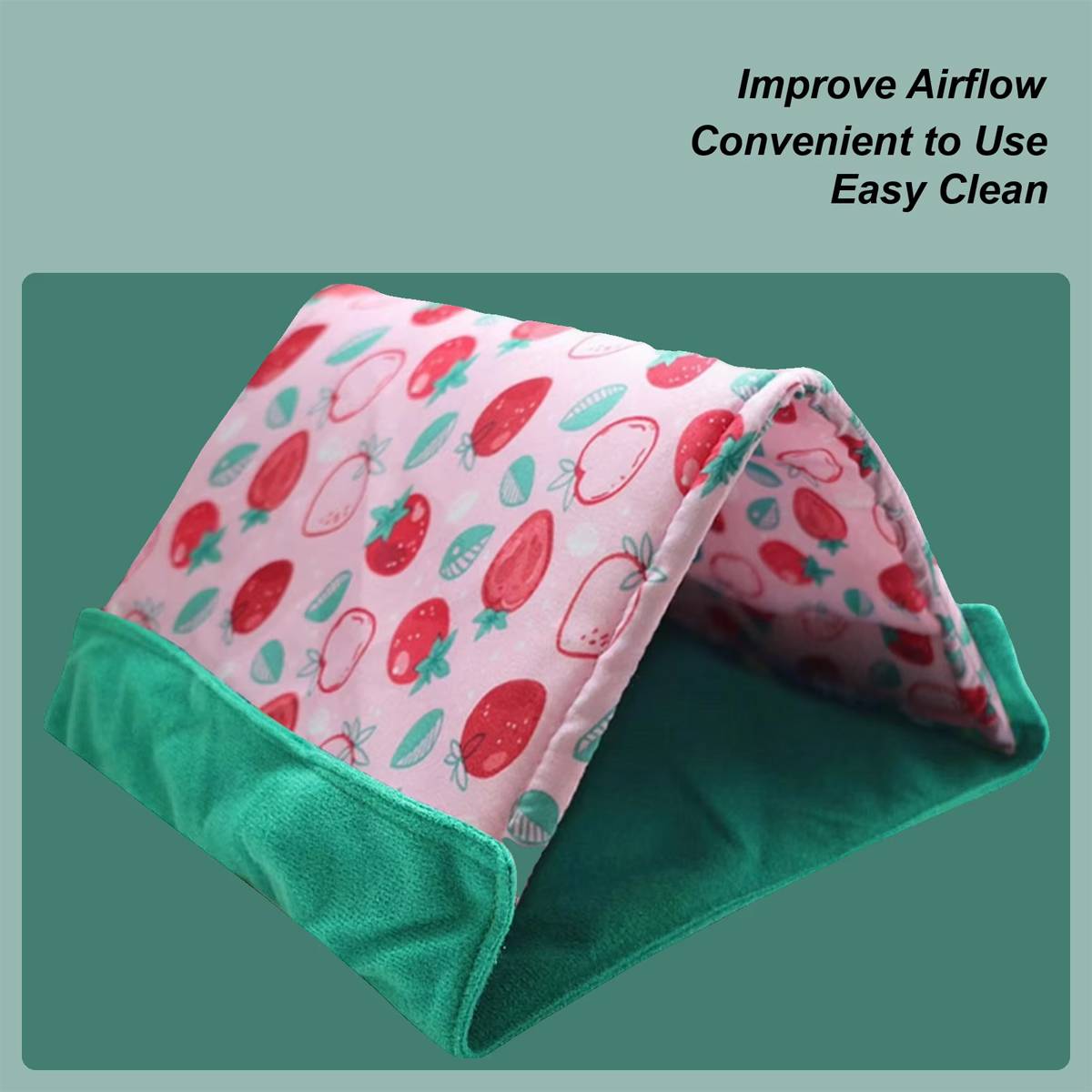 Small Animal Tent Hideout | Soft Cozy Pet Bed for Guinea Pigs & Hamsters