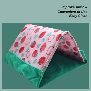 Small Animal Tent Hideout | Soft Cozy Pet Bed for Guinea Pigs & Hamsters