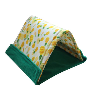 Small Animal Tent Hideout | Soft Cozy Pet Bed for Guinea Pigs & Hamsters
