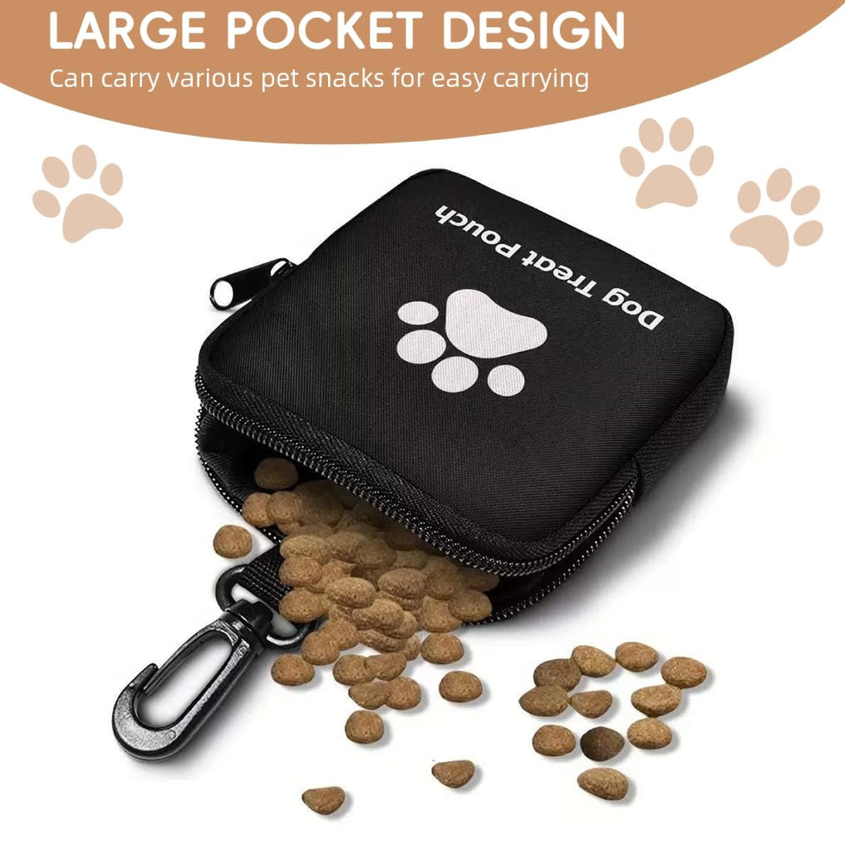 Small Dog Treat Bag With Clip