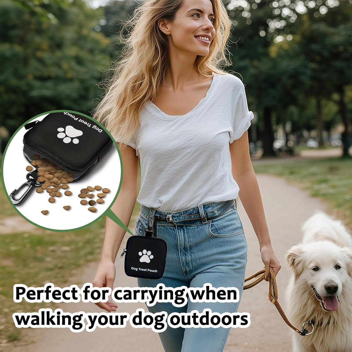 Small Dog Treat Bag With Clip