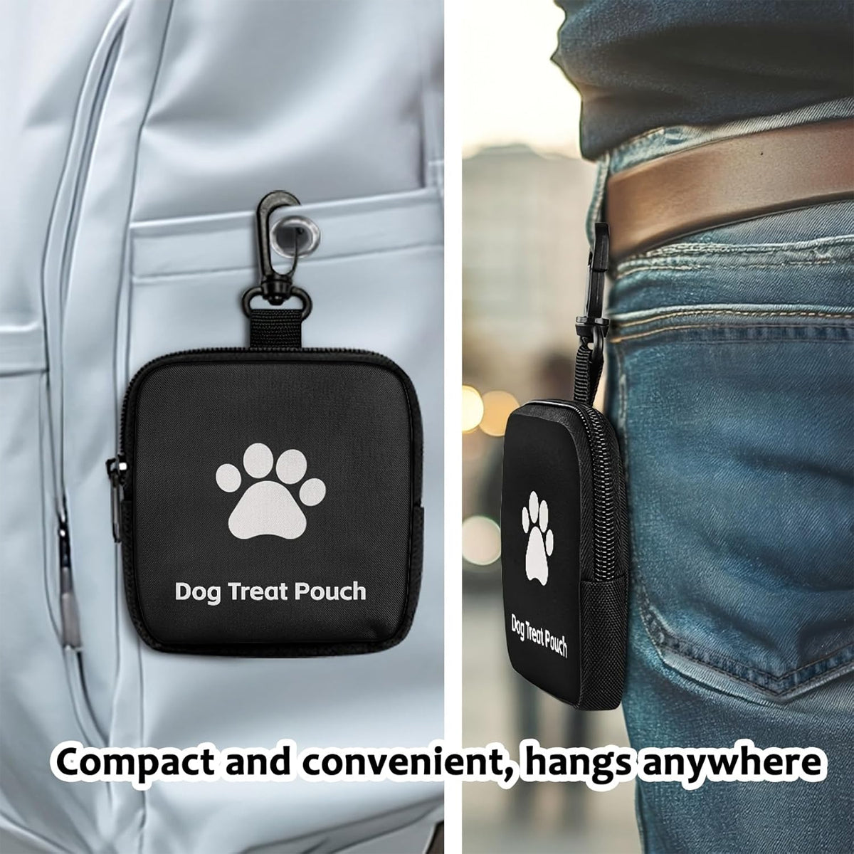 Small Dog Treat Bag With Clip