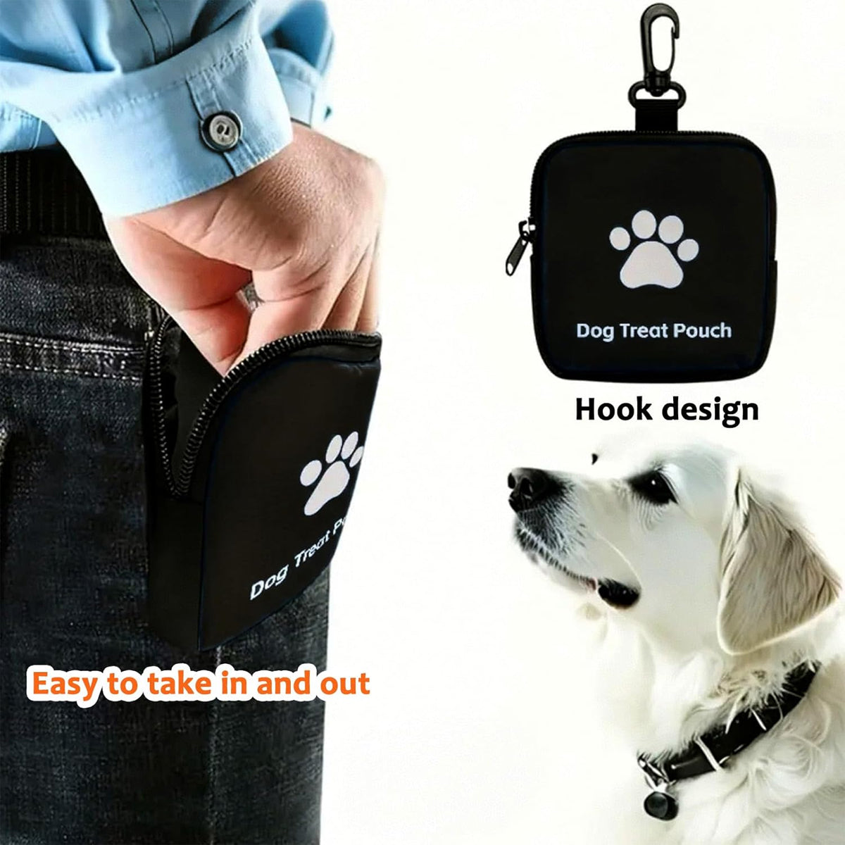 Small Dog Treat Bag With Clip
