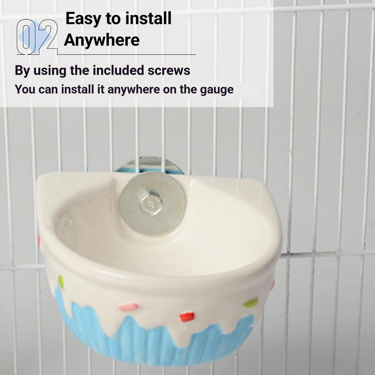 Hanging Pet Ceramic Bowl