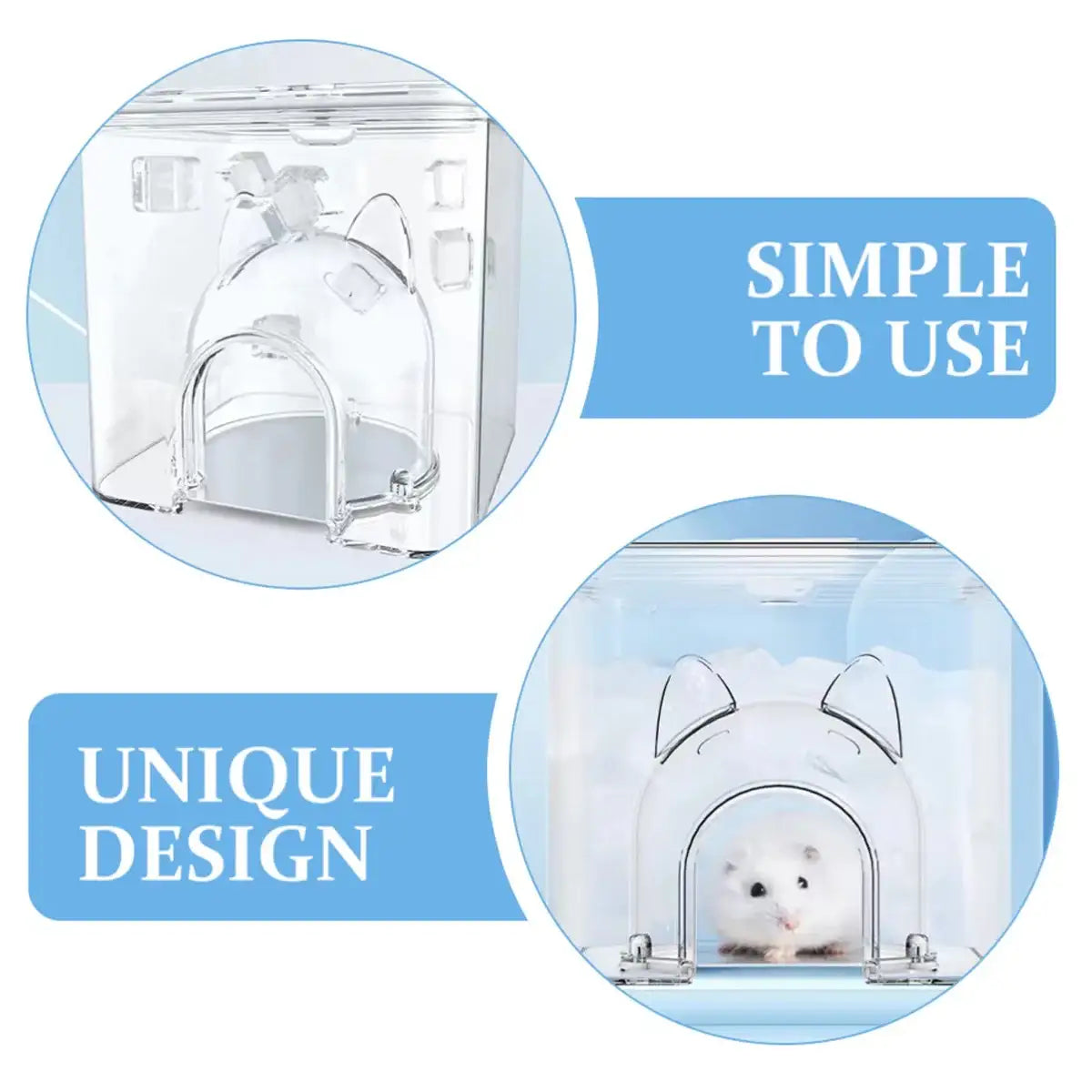 Cooling Small Pet House for Summer Transparent Ice Nest for Hamsters