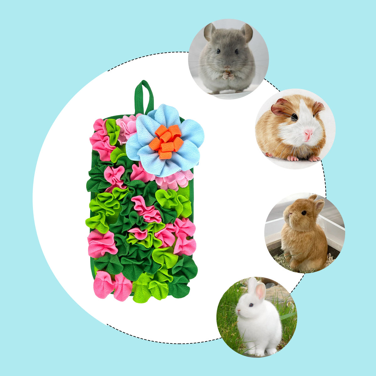Small Pet Snuffle Feeding Mat Enrichment Pad