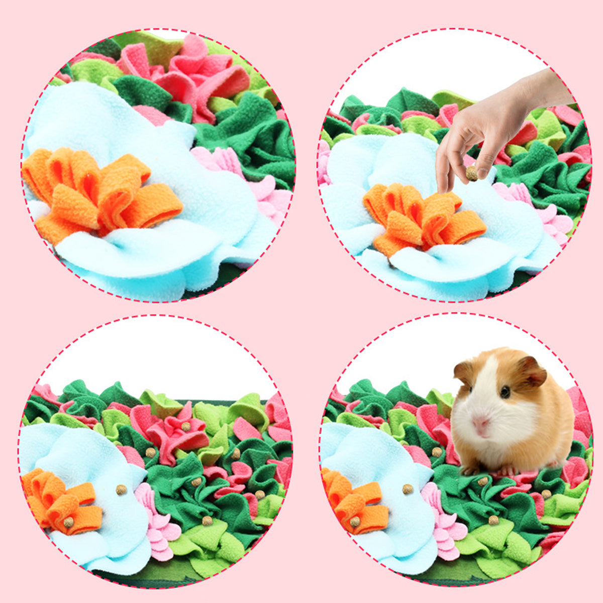 Small Pet Snuffle Feeding Mat Enrichment Pad