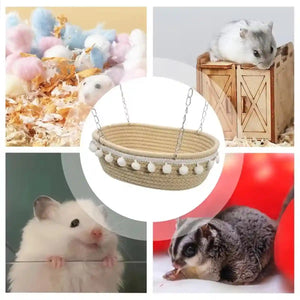 Small Pet Hammock Hanging Bed for Hamsters and Rabbits