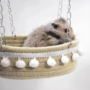 Small Pet Hammock Hanging Bed for Hamsters and Rabbits