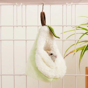 Pear-Shaped Hanging Pet Bed for Hamsters and Small Animals