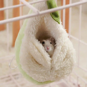 Pear-Shaped Hanging Pet Bed for Hamsters and Small Animals