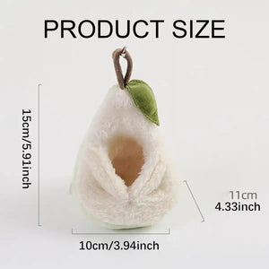 Pear-Shaped Hanging Pet Bed for Hamsters and Small Animals