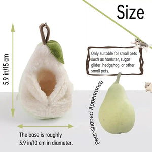 Pear-Shaped Hanging Pet Bed for Hamsters and Small Animals
