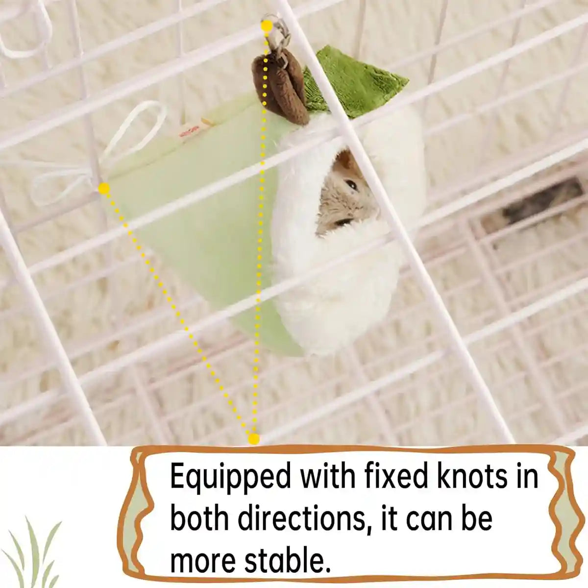 Pear-Shaped Hanging Pet Bed for Hamsters and Small Animals