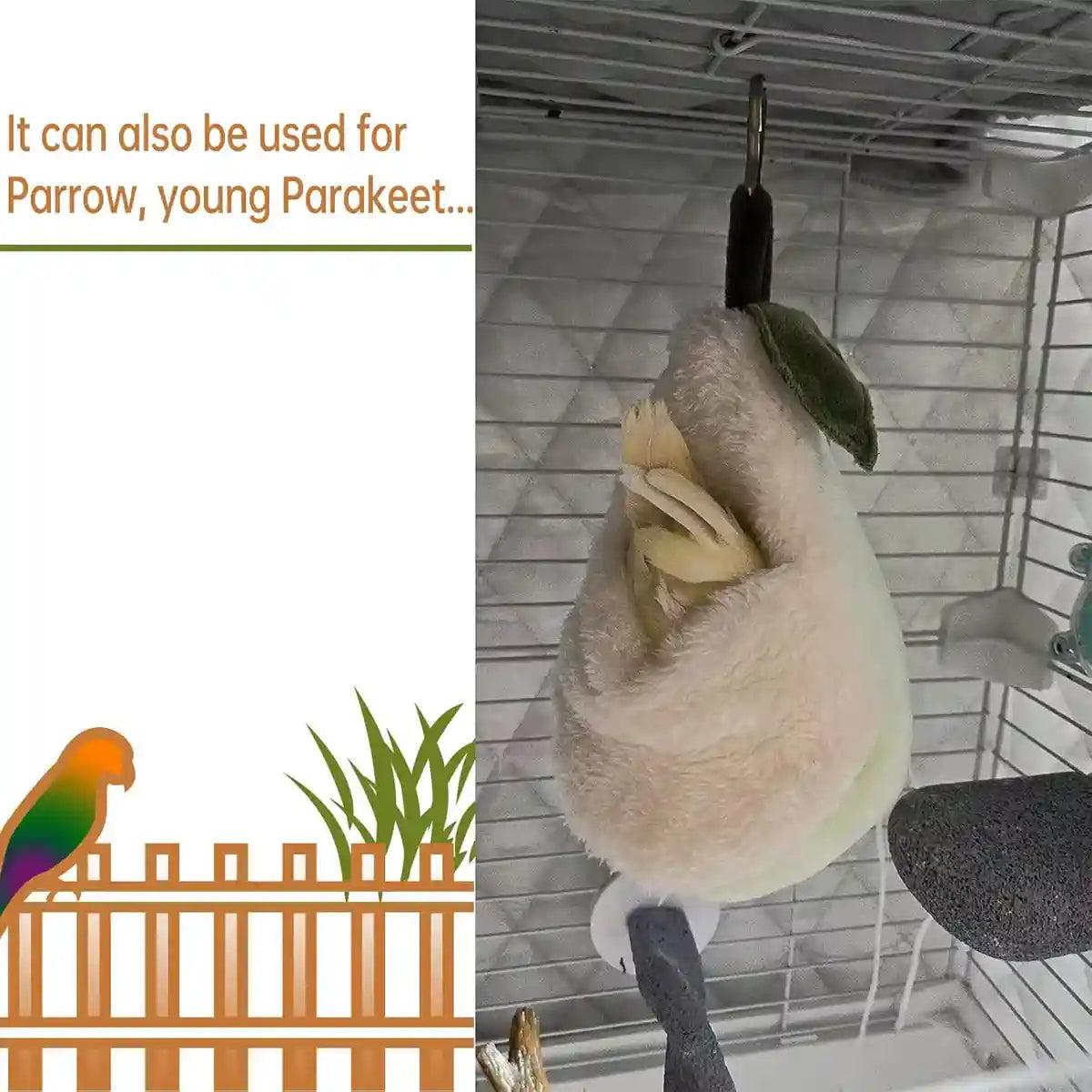 Pear-Shaped Hanging Pet Bed for Hamsters and Small Animals