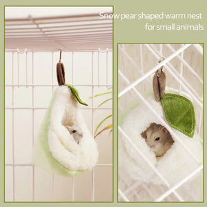 Pear-Shaped Hanging Pet Bed for Hamsters and Small Animals