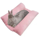 Soft Plush Sleeping Mat for Small Animals – Washable Flannel Bed